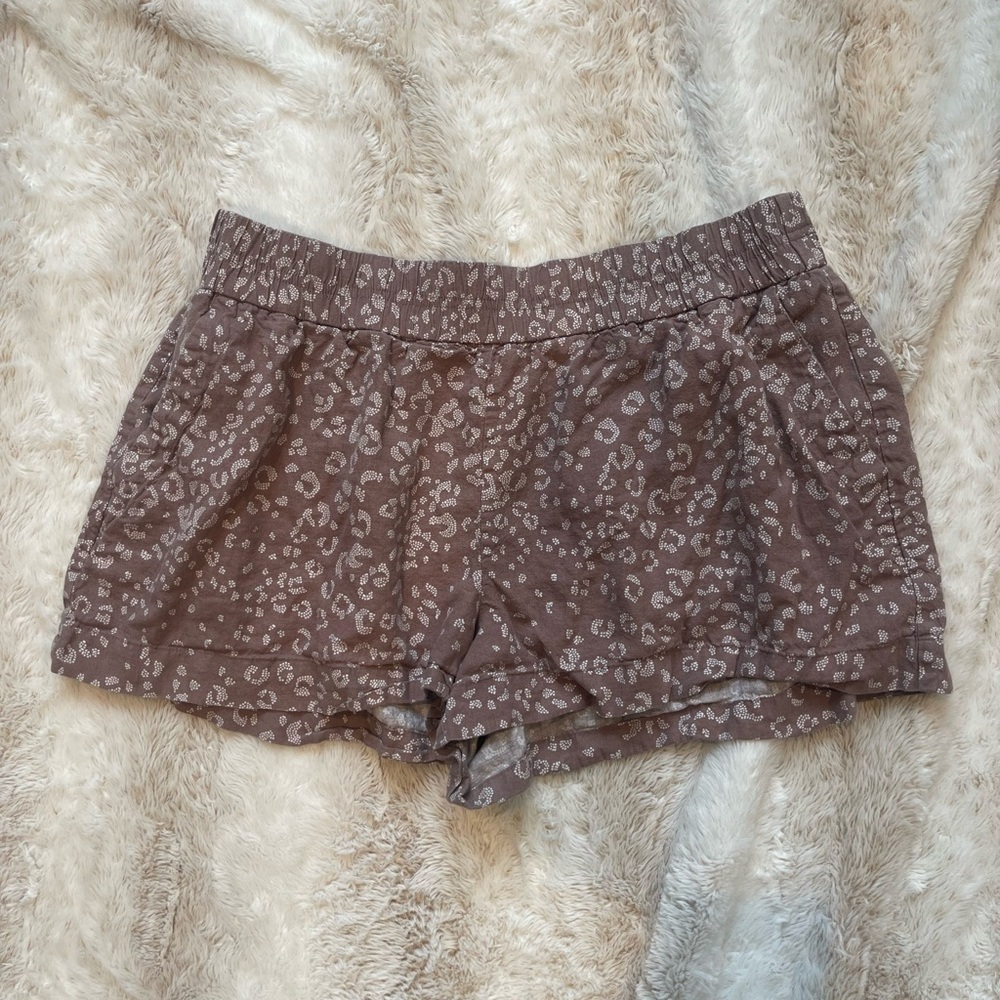 a new day Animal Print Pajama Shorts Soft Elastic Waist